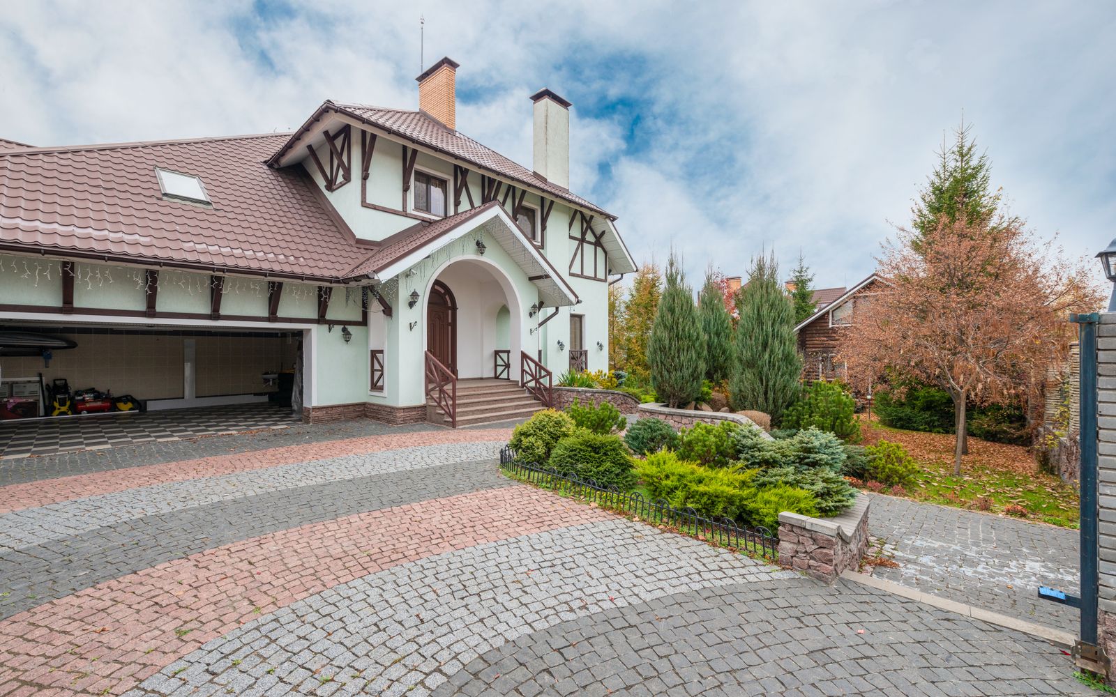 Home exterior with garage
